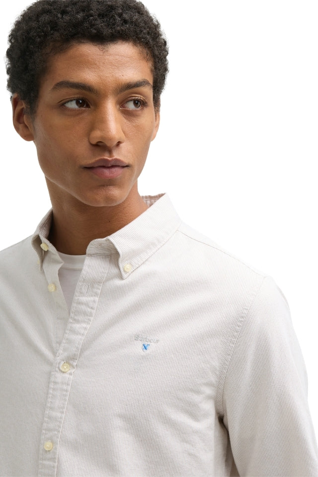 Striped Oxtown Tailored Shirt - Stone