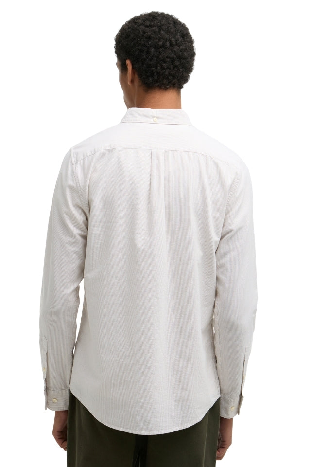 Striped Oxtown Tailored Shirt - Stone