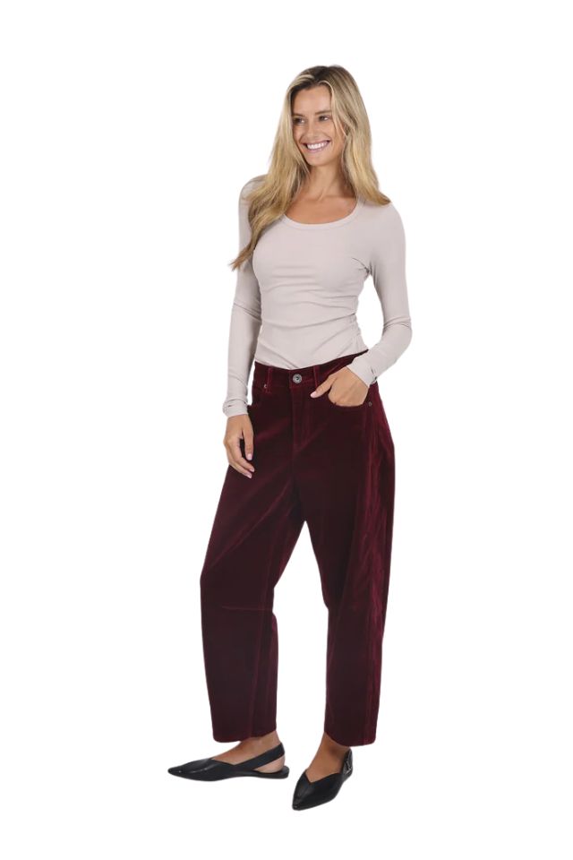 Toni Barrel Jean Corduroy - Brunette