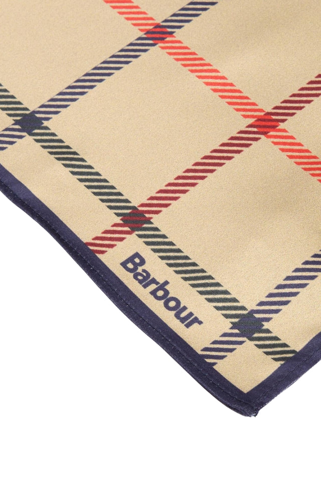 Mackworth Head/Neck Scarf - Beige Tattersall
