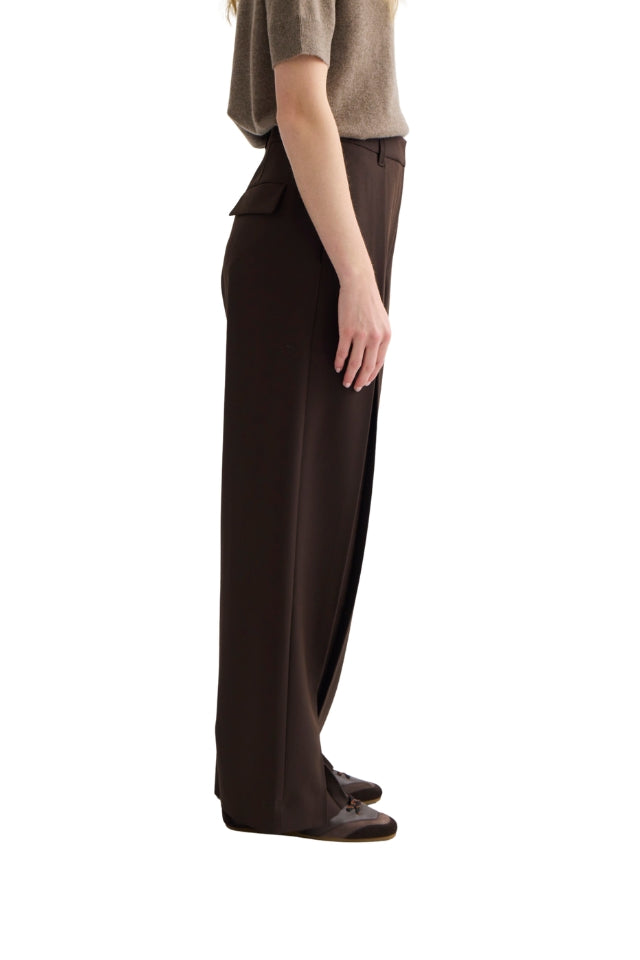 Invert Pleat Trouser - Truffle