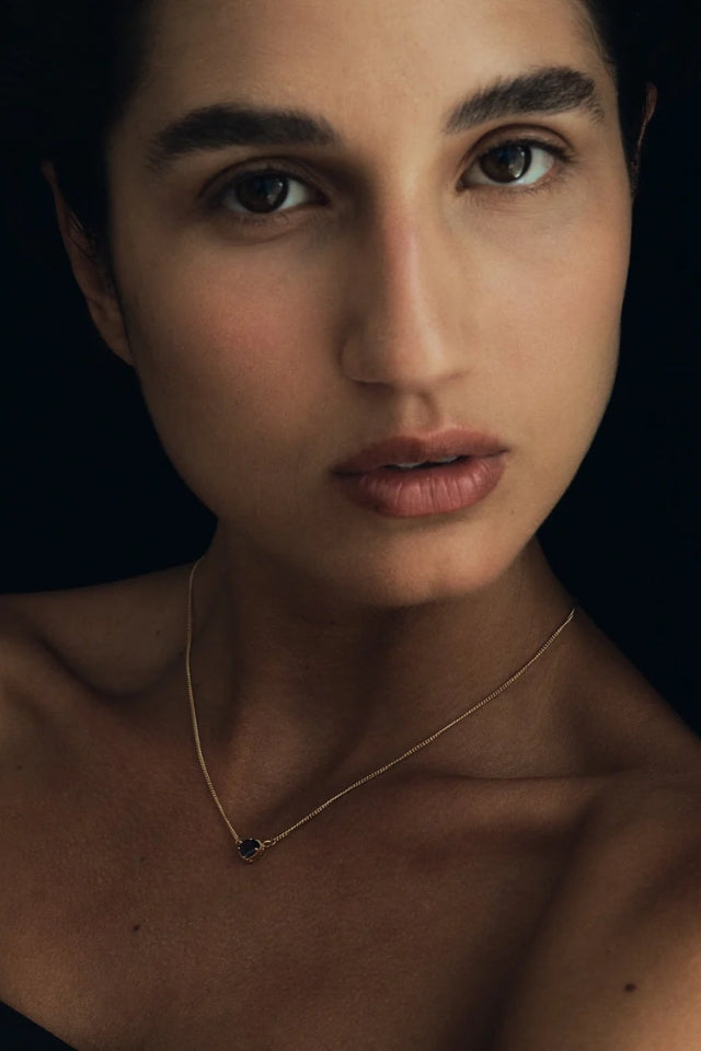 Venus Solitaire Necklace - Gold Vermeil