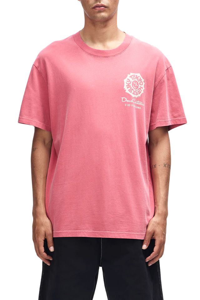 Tokyo Address Tee - Melon Red