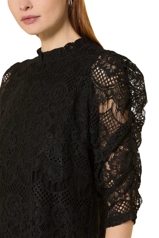 LilouLL Blouse 3/4 - Black