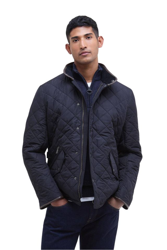 Powell Quilted Jacket - Navy