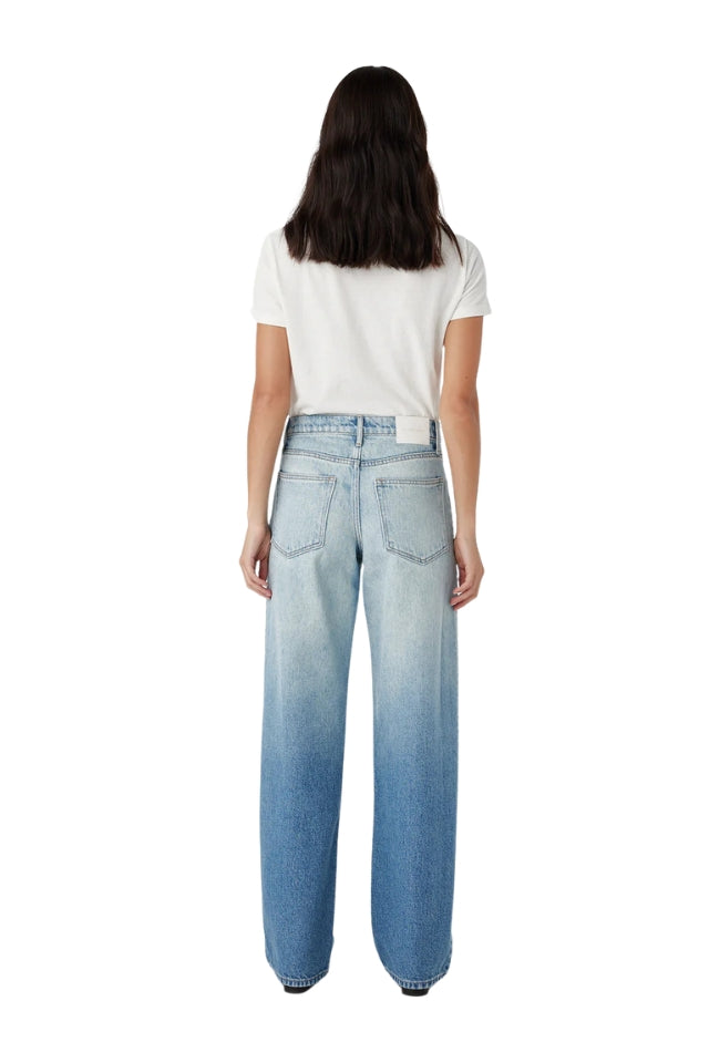 Avril Mid Slouchy Wide Jean - Lucid Ombre