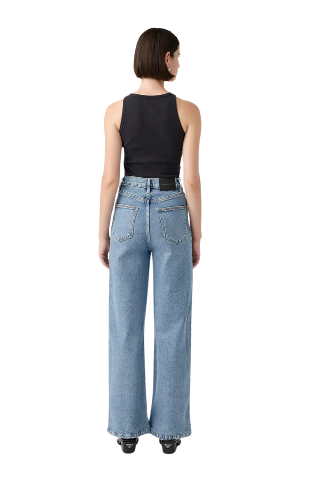Ellie High Wide Leg Jean - Era Blue