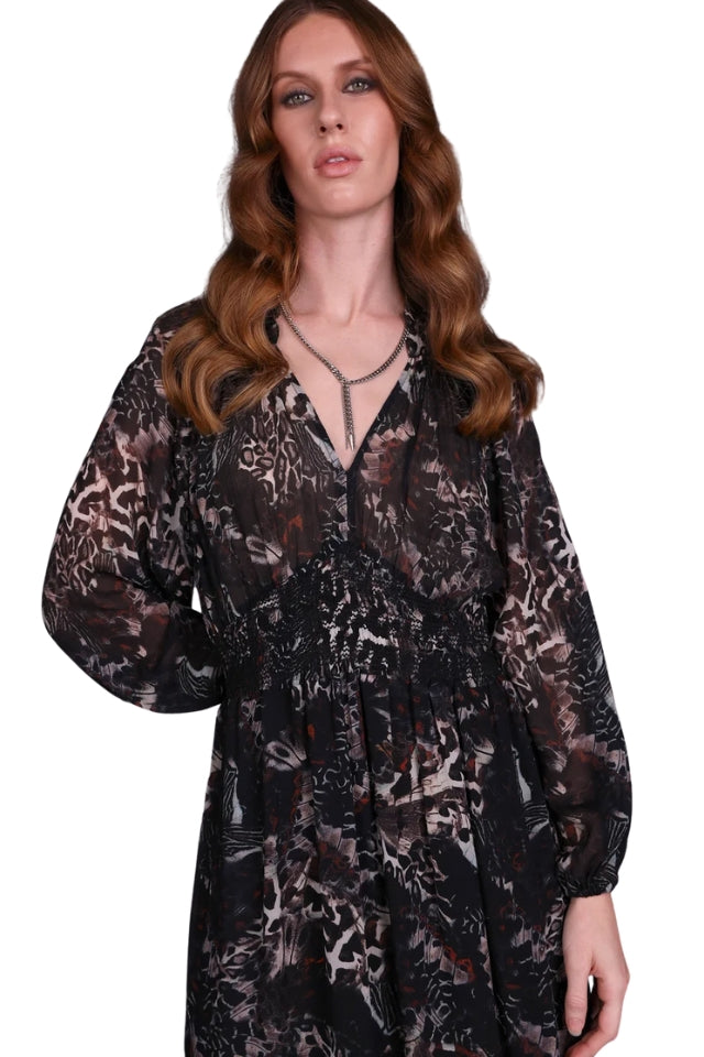 Madam Butterfly Print Dress