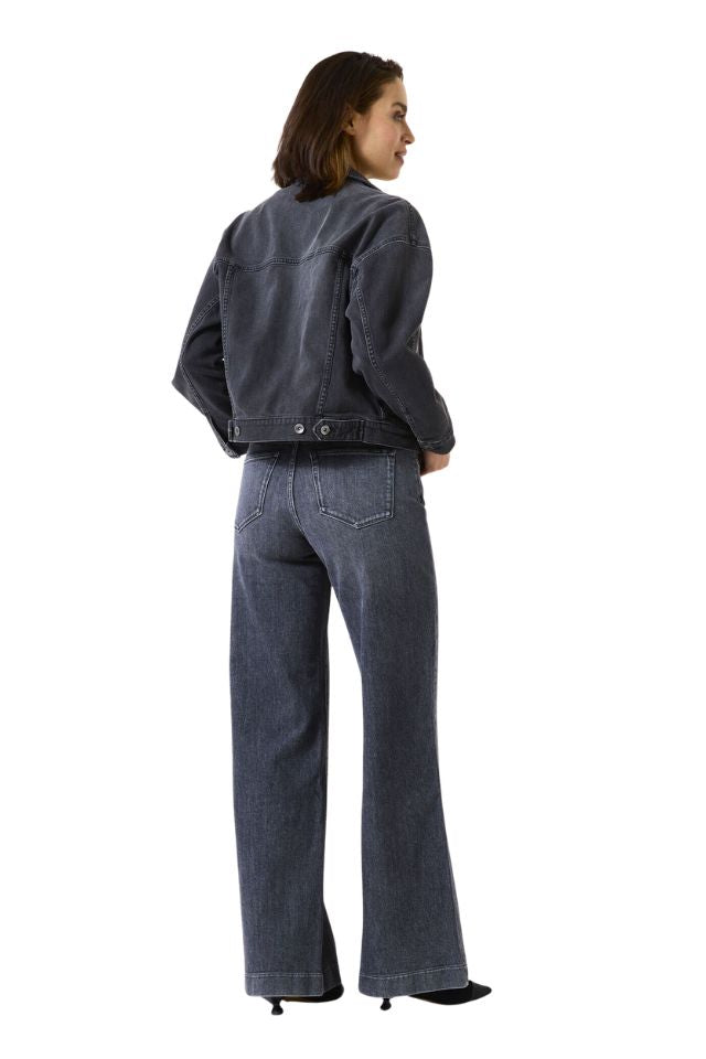 Emira Cropped Denim Jacket - Colbert