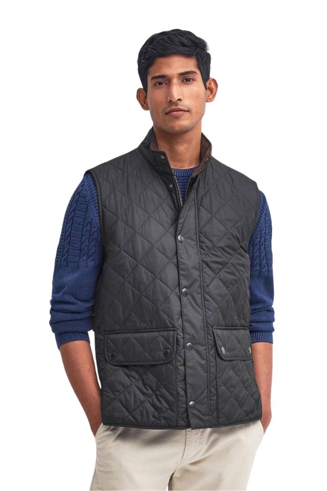 New Lowerdale Quilted Gilet - Black