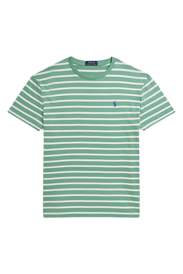 Classic Fit Striped T-Shirt - Pastel Green