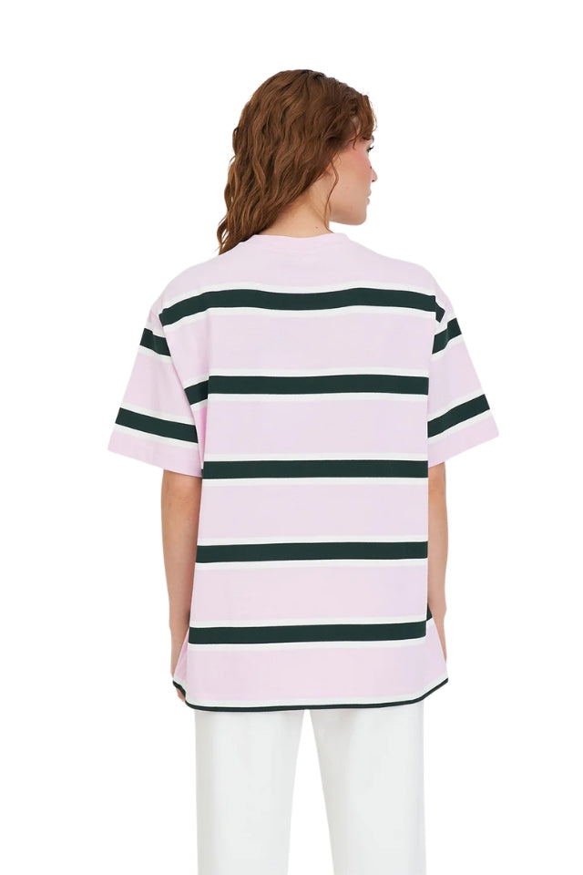 Brooklyn Relax Tee - Green/Pink