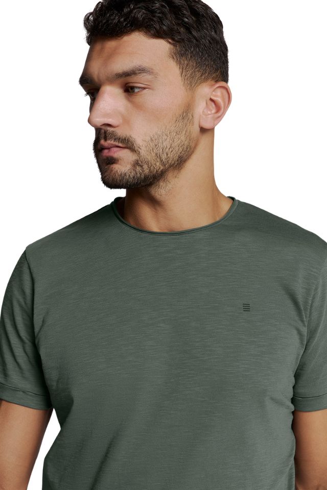 T-Shirt Crewneck Slub - Dark Steel