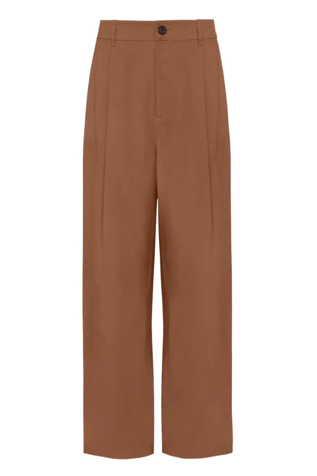 Front Pleat Wide Leg Pant