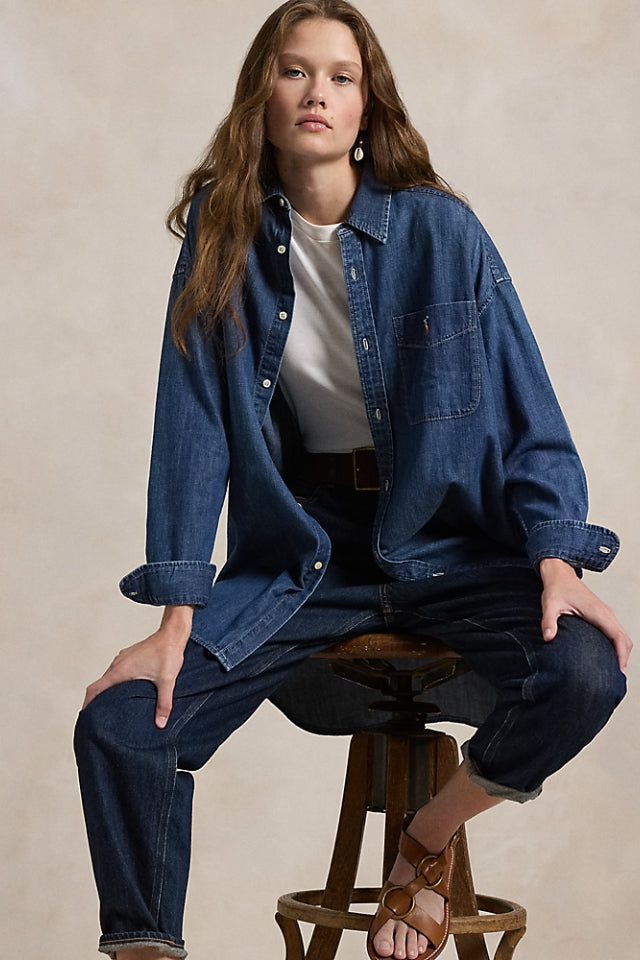Ladies Denim Shirt - Remy Wash