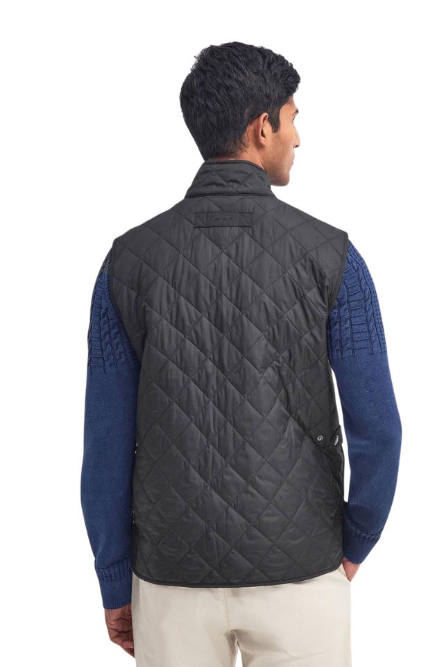 New Lowerdale Quilted Gilet - Black
