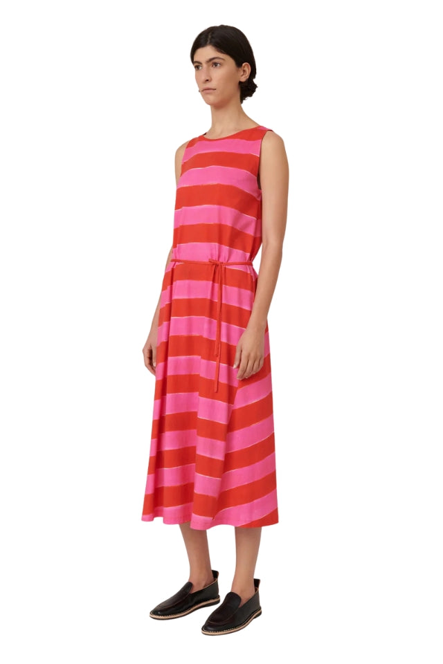Tank Swing Dress - Painted Stripe