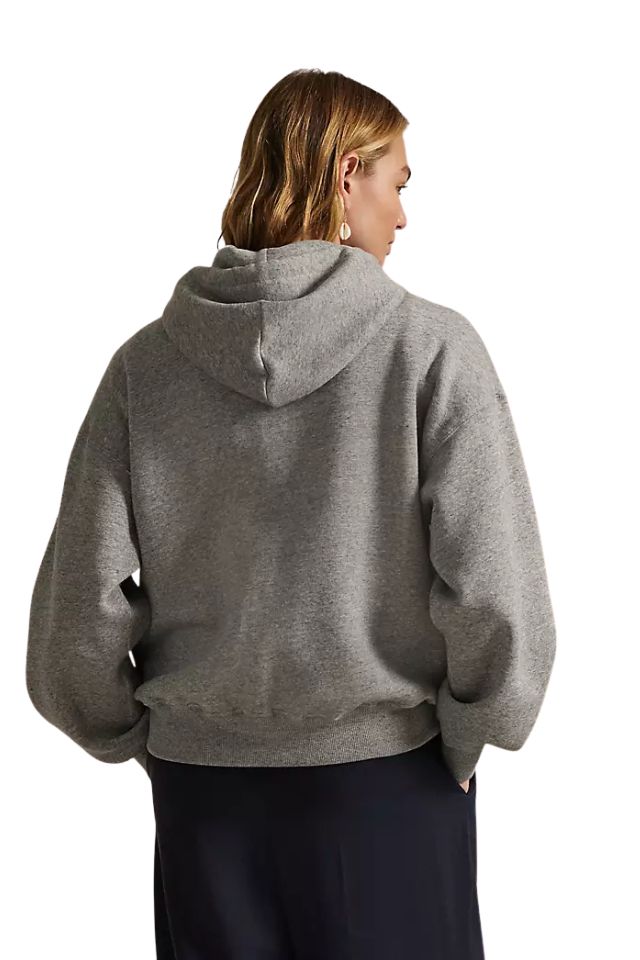 Fleece Full-Zip Hoodie - Grey