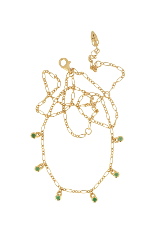 Ceres Necklace - Green Onyx