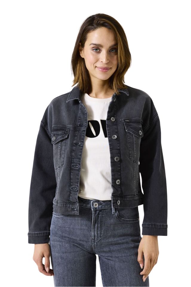 Emira Cropped Denim Jacket - Colbert