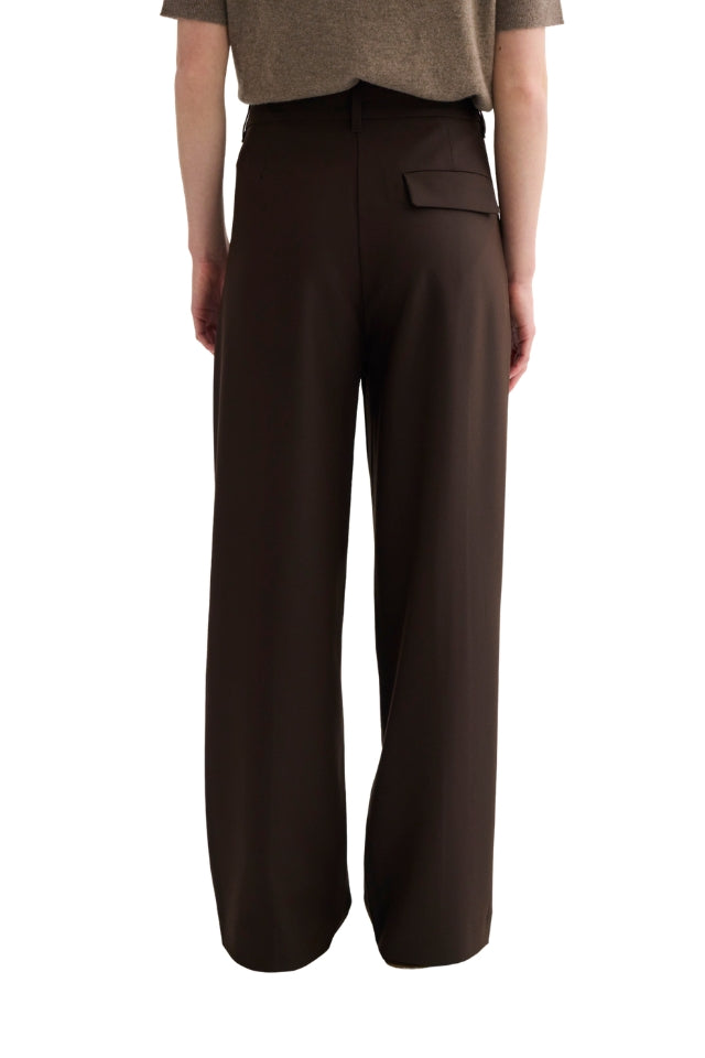 Invert Pleat Trouser - Truffle