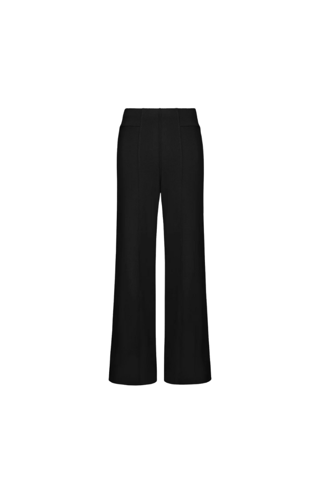 Wide Leg Knit Tux Pant
