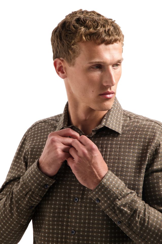 Shirt Mini Jacquard - Taupe