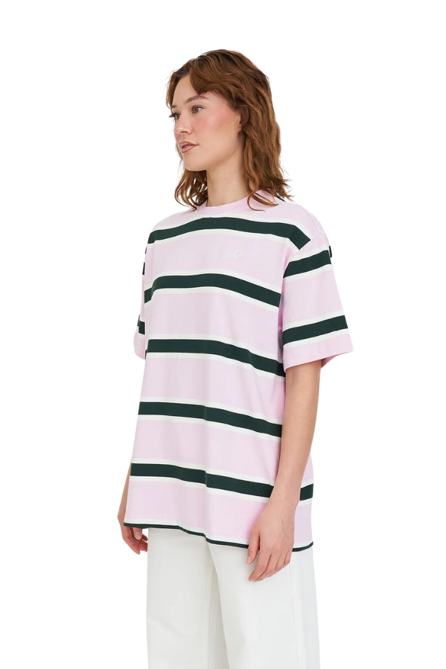 Brooklyn Relax Tee - Green/Pink