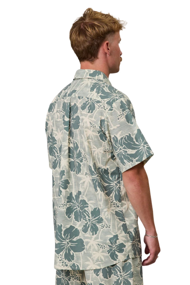 Aloha Shirt - Yellow Palms