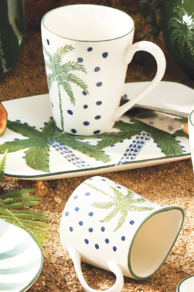 Coffee Mug - White Palm Set 2