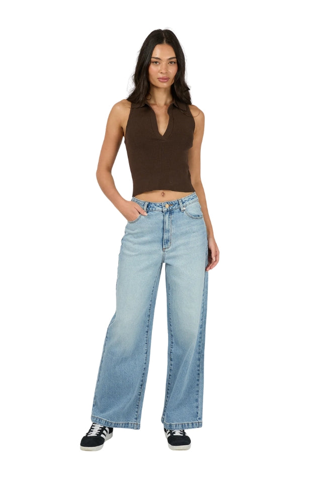 Carrie Knit Top - Brown