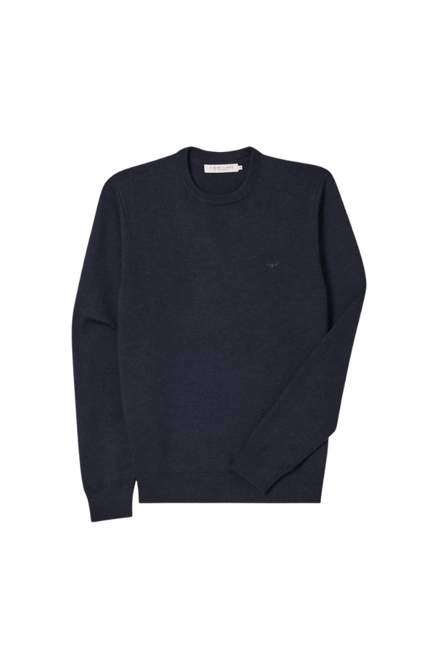 Murphy Merino Crew Knit - Navy