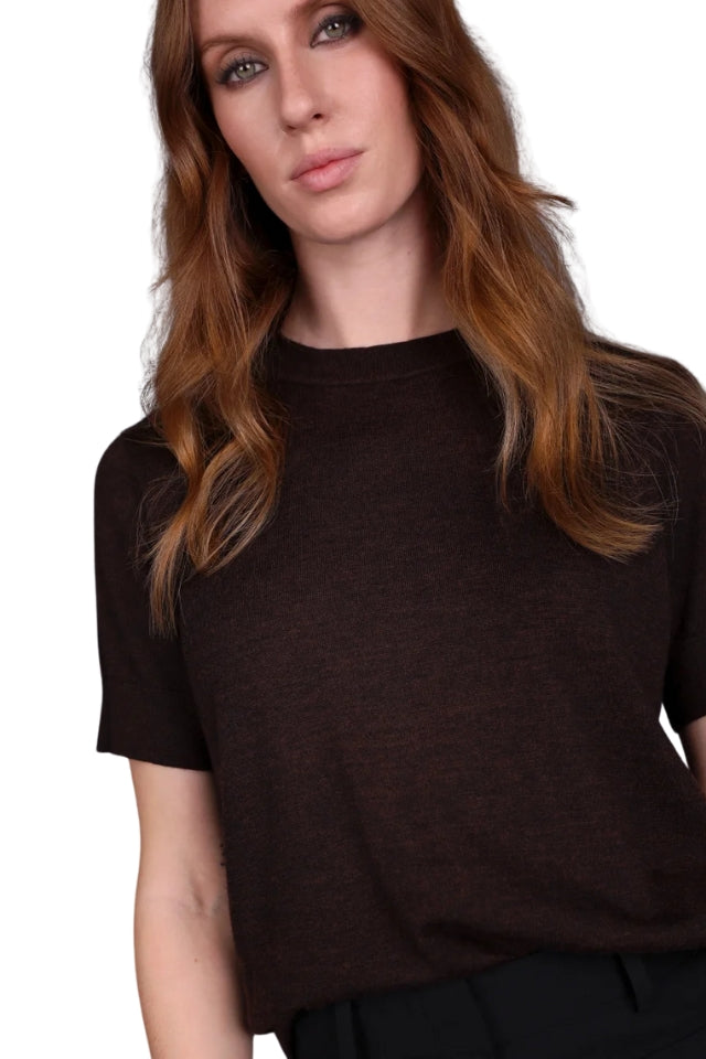 Merino Classic Tee - Chocolate