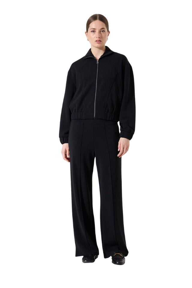 Wide Leg Leisure Pant - Black