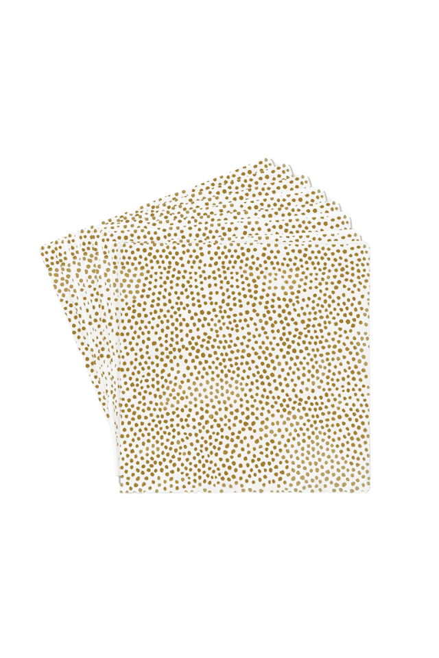 Pois Dinner Napkin 20 Pack - White Mustard