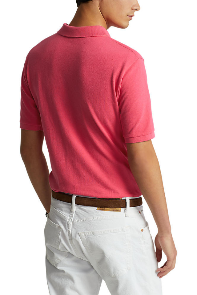 The Iconic Mesh Polo Shirt - Hot Pink