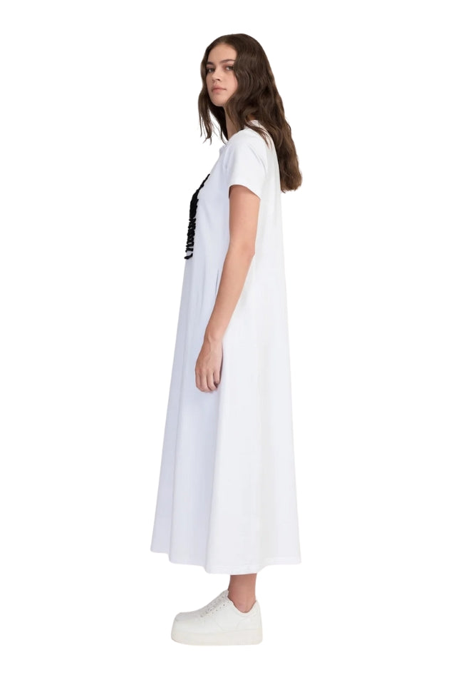 Strand Dress - Ivory/Black