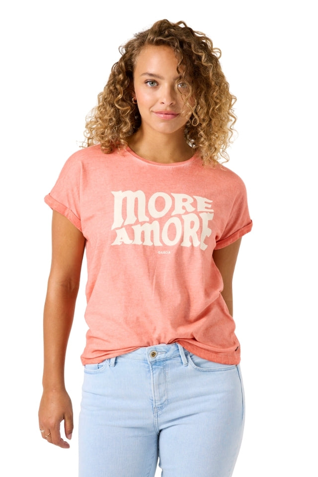 More Amore T-Shirt - Peach
