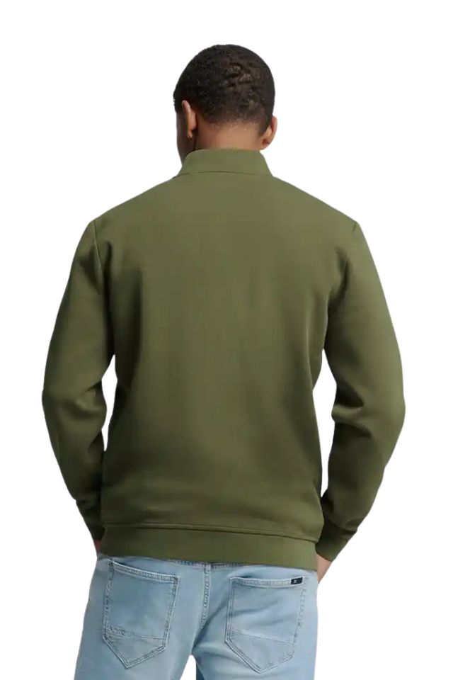 Sweatshirt Full Zip Bomber - Dark Moss