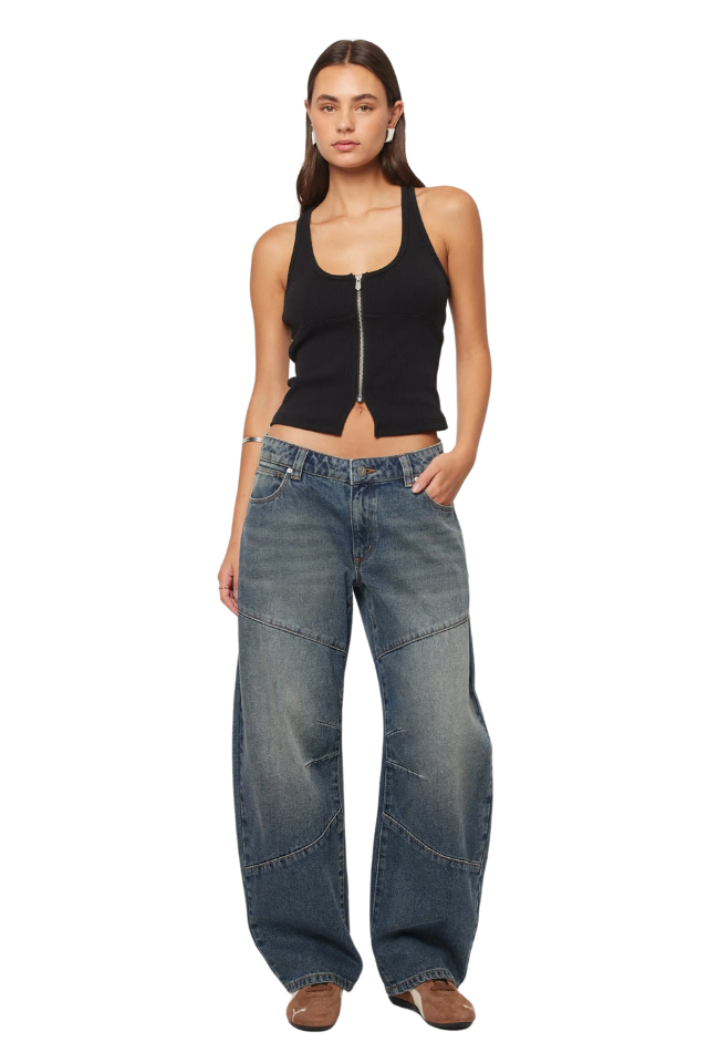 99 Barrel Jean Amalie - Mid Vintage Blue