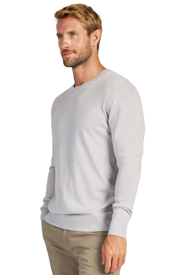 Academy Merino Crew - Silver Light