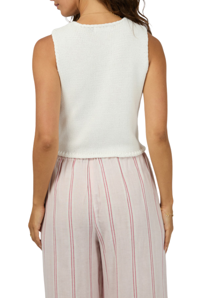 Addie Knit Top - Vintage White