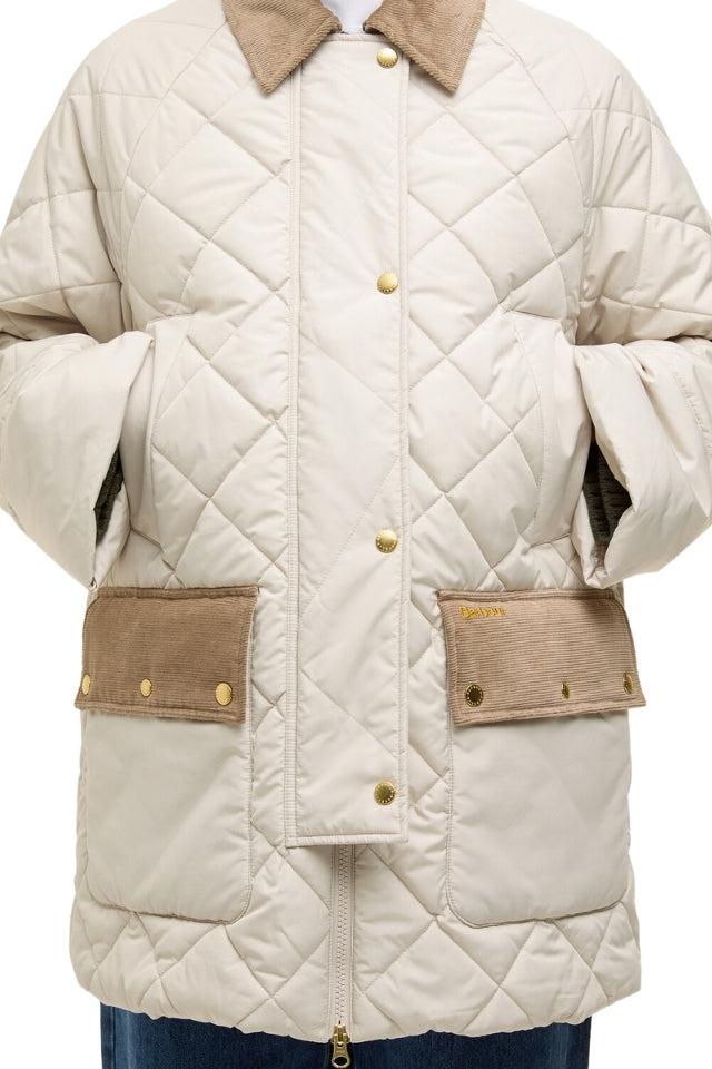 Aldburgh Quilted Jacket - Oatmeal/Ancient Tartan