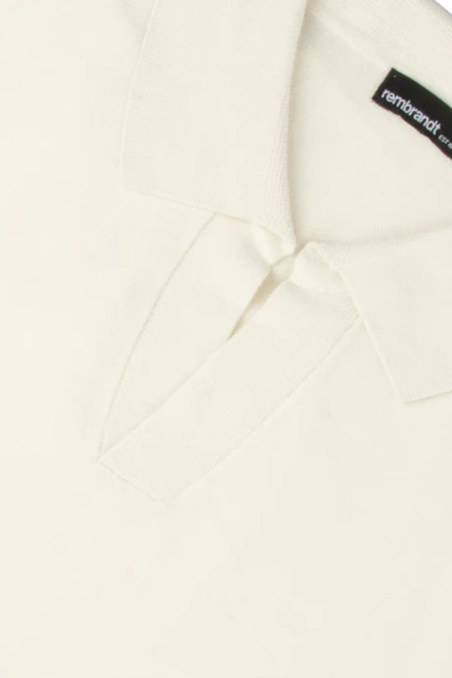 Amalfi Off-White Knitted Polo