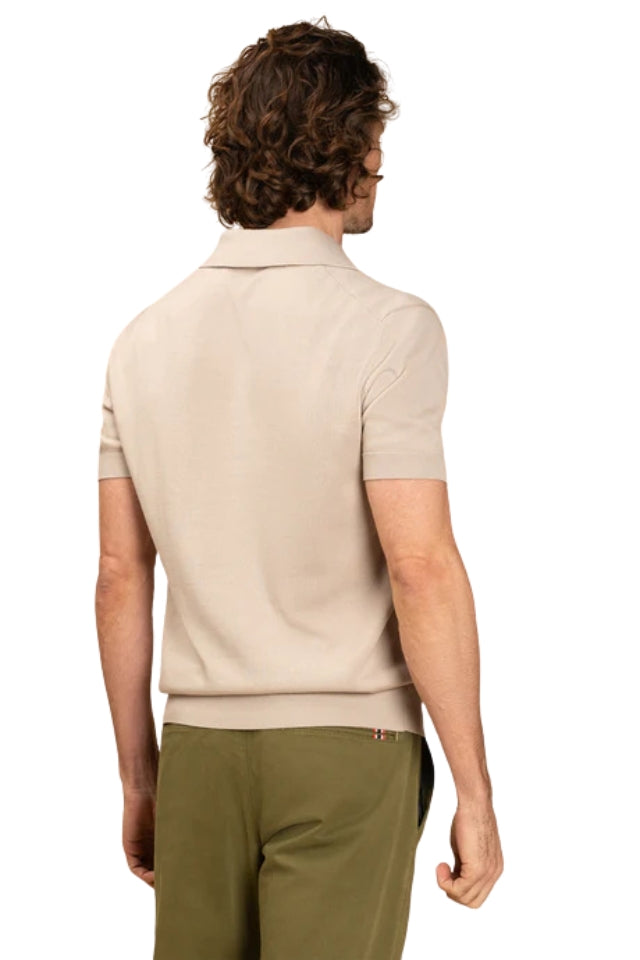 Amalfi Beige Knitted Polo