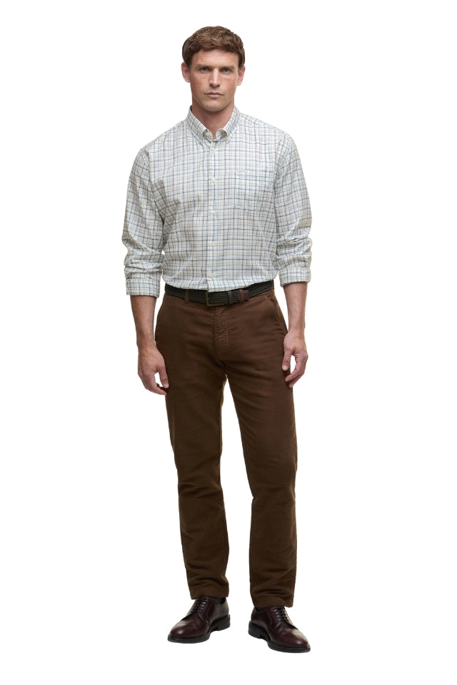 Ashton Regular Tattersall Shirt - Mallard Green