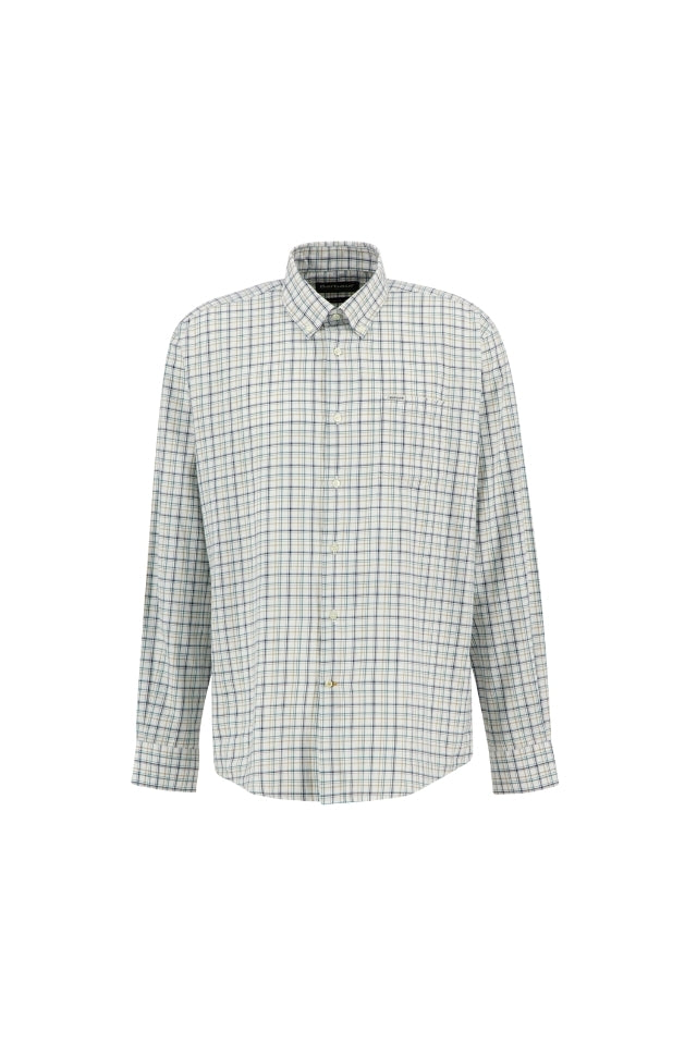 Ashton Regular Tattersall Shirt - Mallard Green