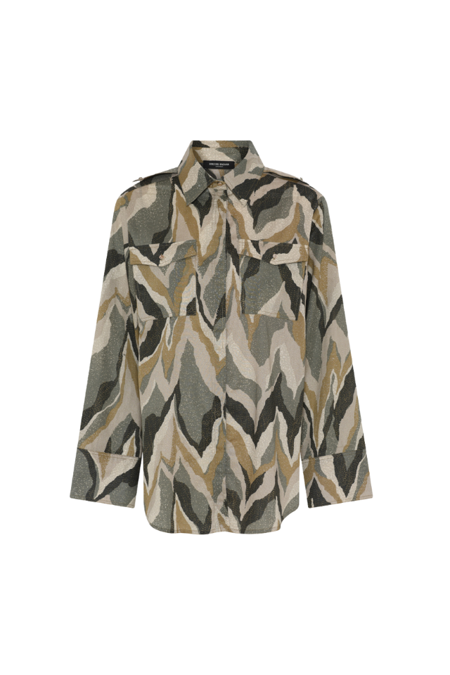 Aster Ziska Shirt - Green Print