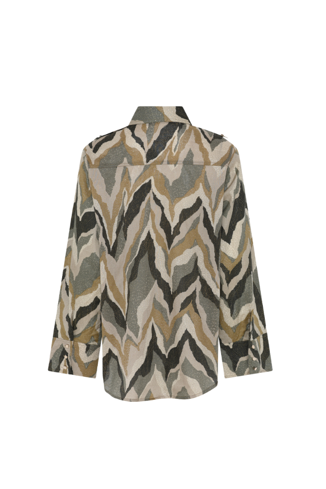 Aster Ziska Shirt - Green Print
