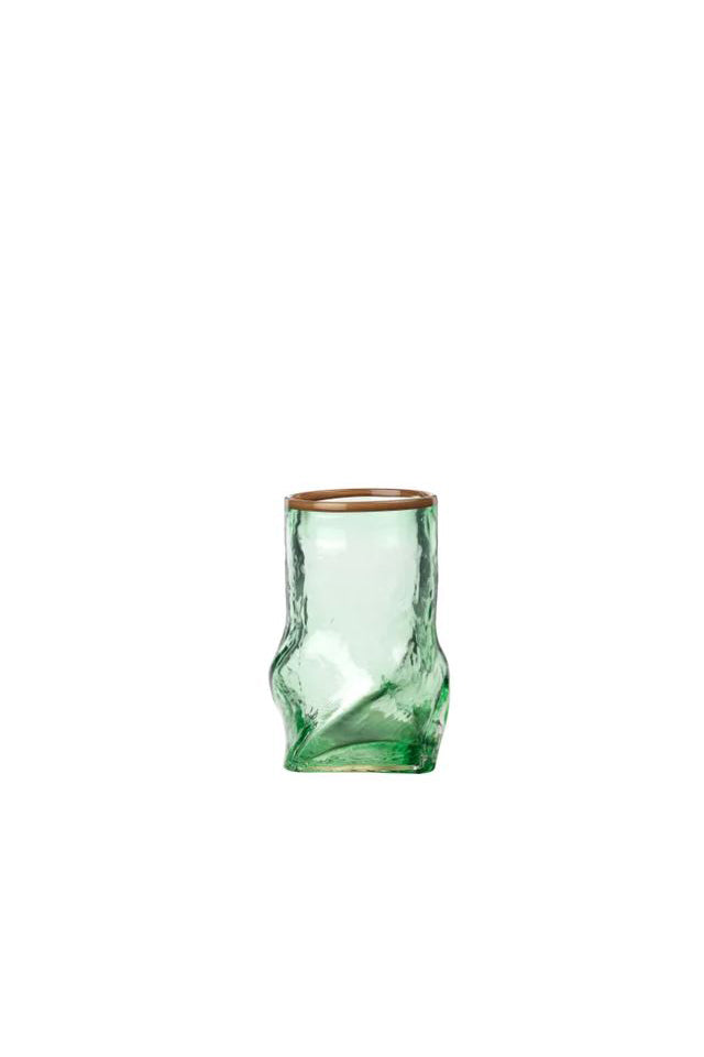 BT14403 Broste Vase Ellen Green Brown